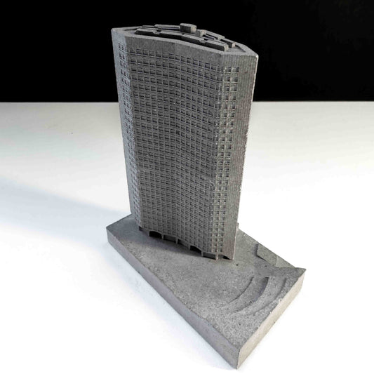 Alpha Tower - miniature concrete model