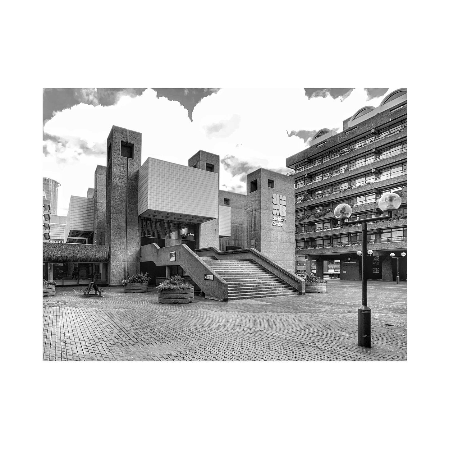 PRINT: The Barbican Centre - Entrance Stairs