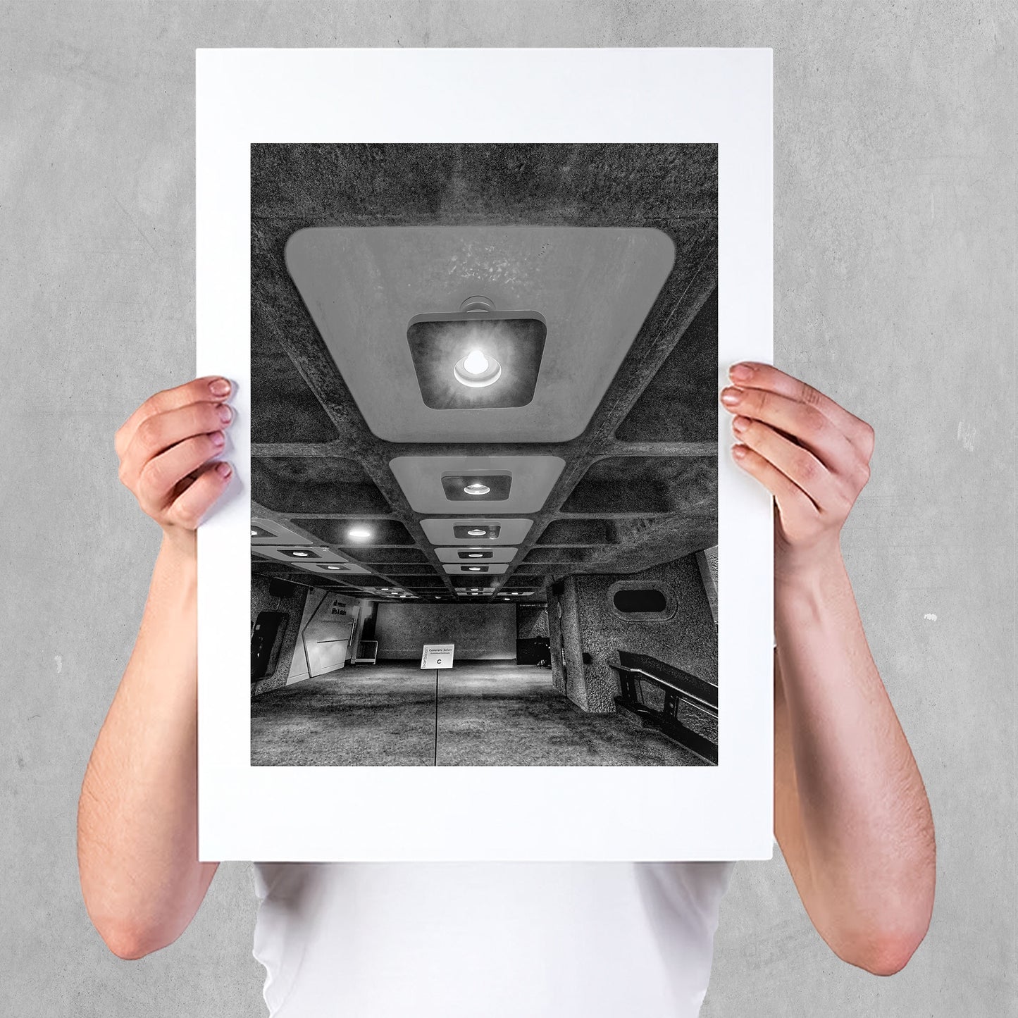 PRINT: The Barbican Centre - Interior Ceiling