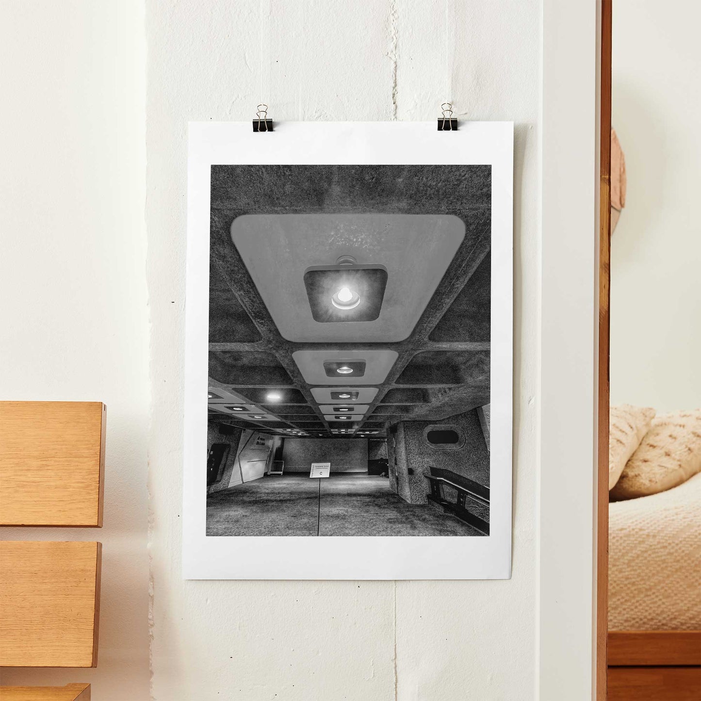 PRINT: The Barbican Centre - Interior Ceiling
