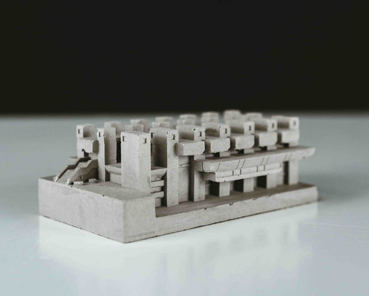 The Barbican Centre - miniature concrete model