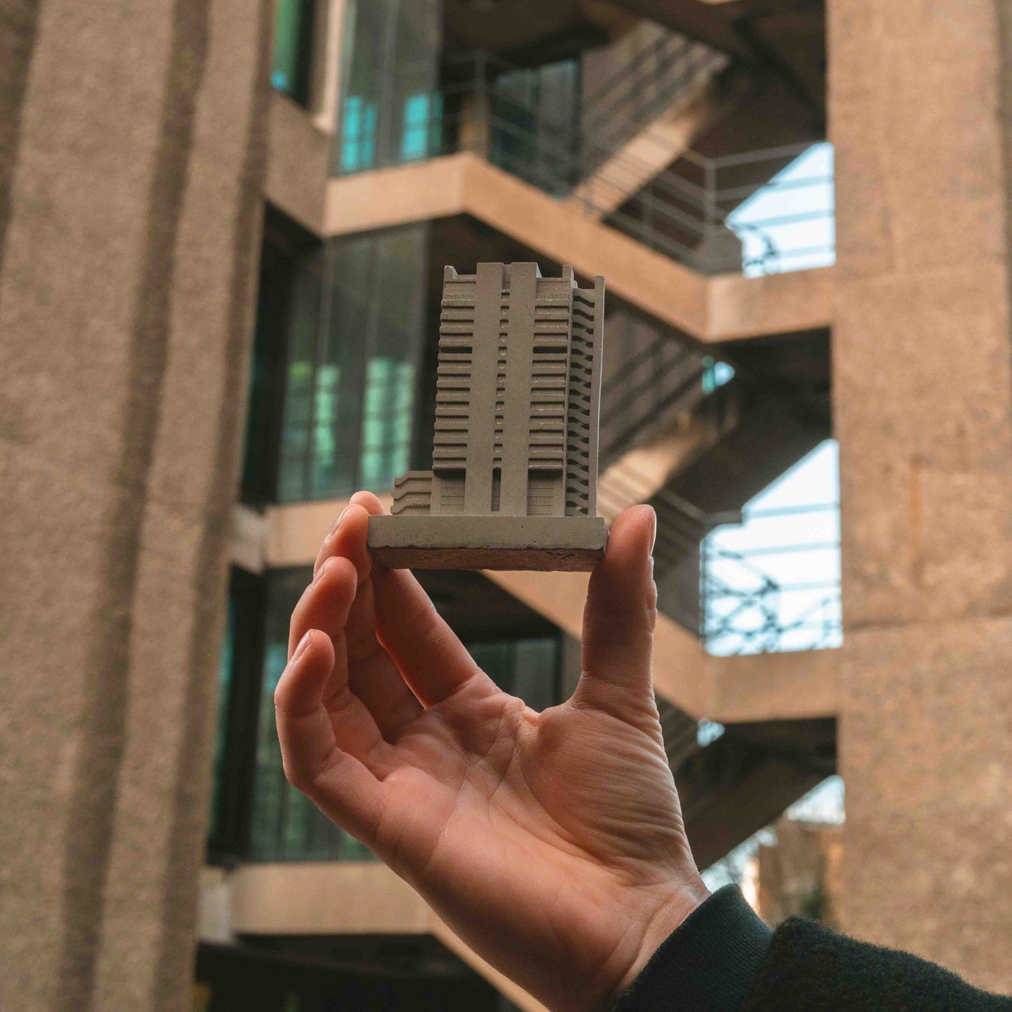 Barbican YMCA (Blake Tower) – Miniature Concrete Model