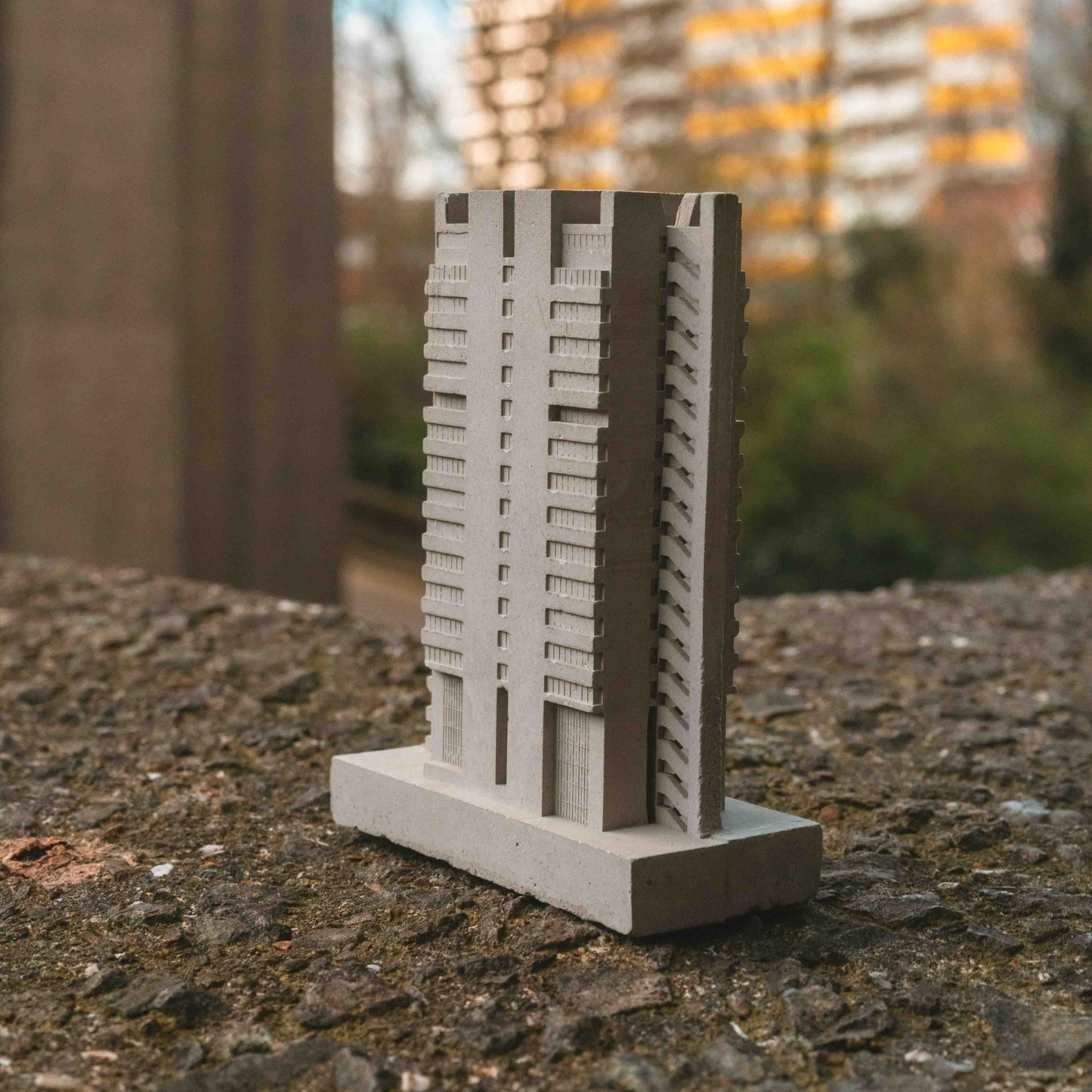 Barbican YMCA (Blake Tower) – Miniature Concrete Model