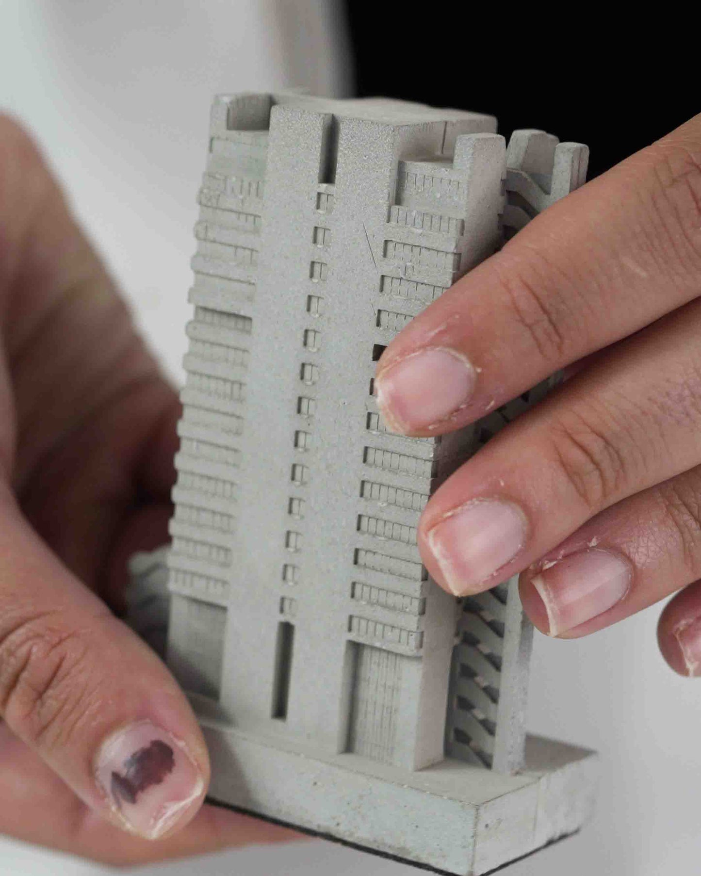 Barbican YMCA (Blake Tower) – Miniature Concrete Model