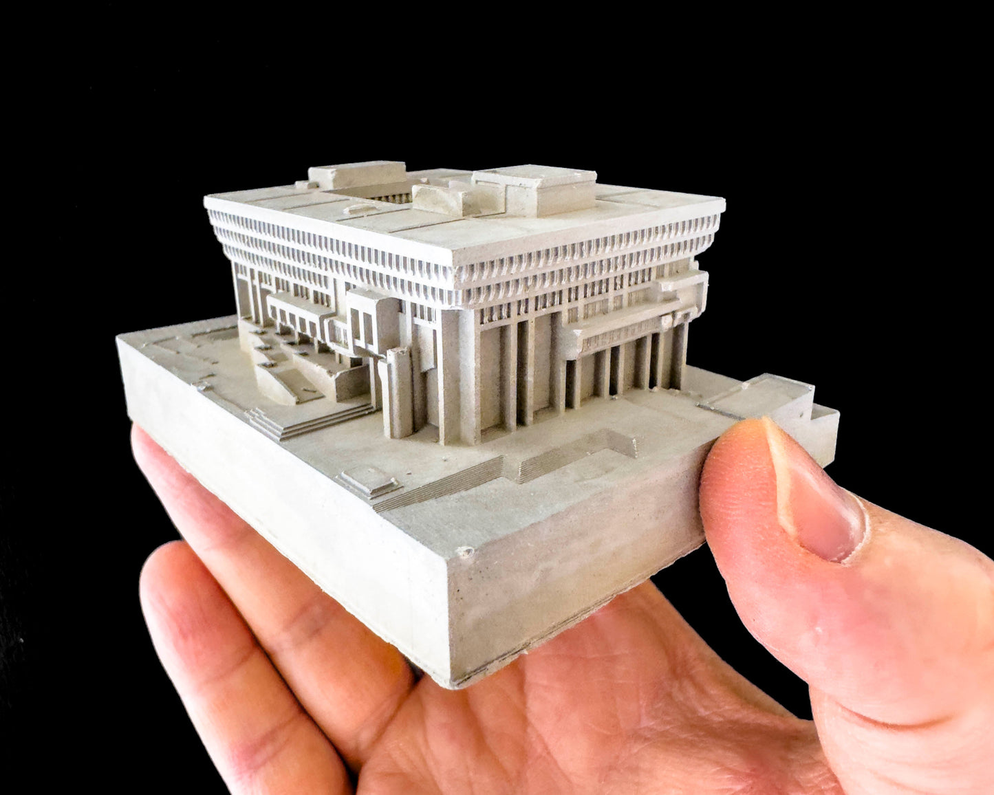 Boston City Hall - Miniature Concrete Model