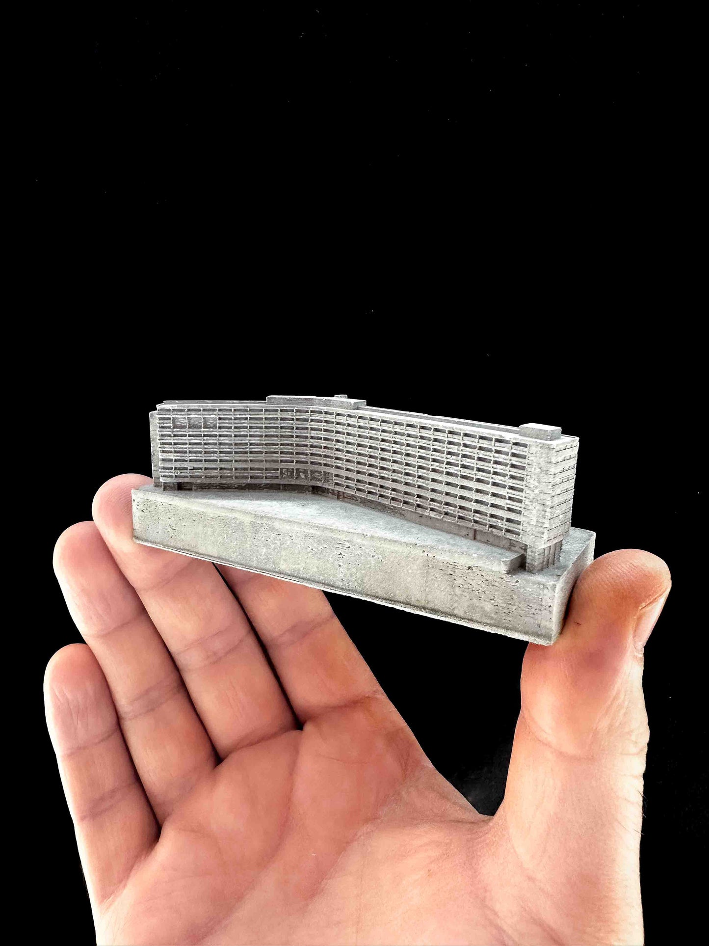 Cables Wynd House – Miniature Concrete Model