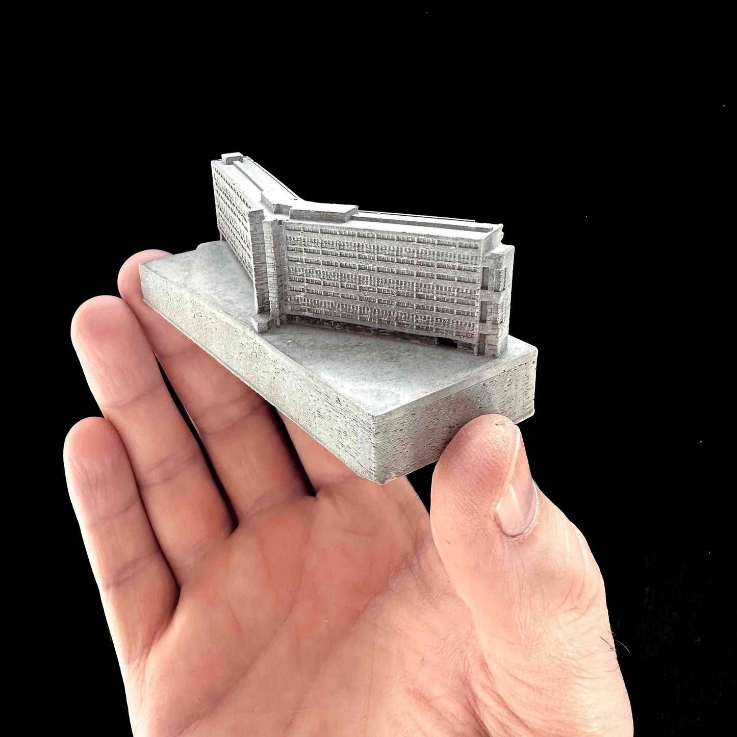 Cables Wynd House – Miniature Concrete Model