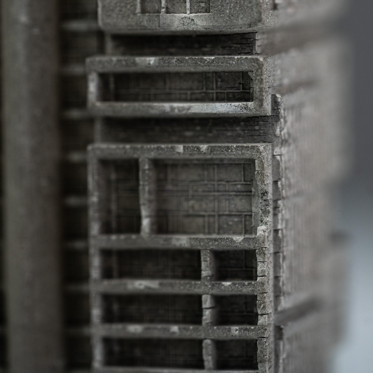 Jenaro Valverde Marín Building – Miniature Concrete Model