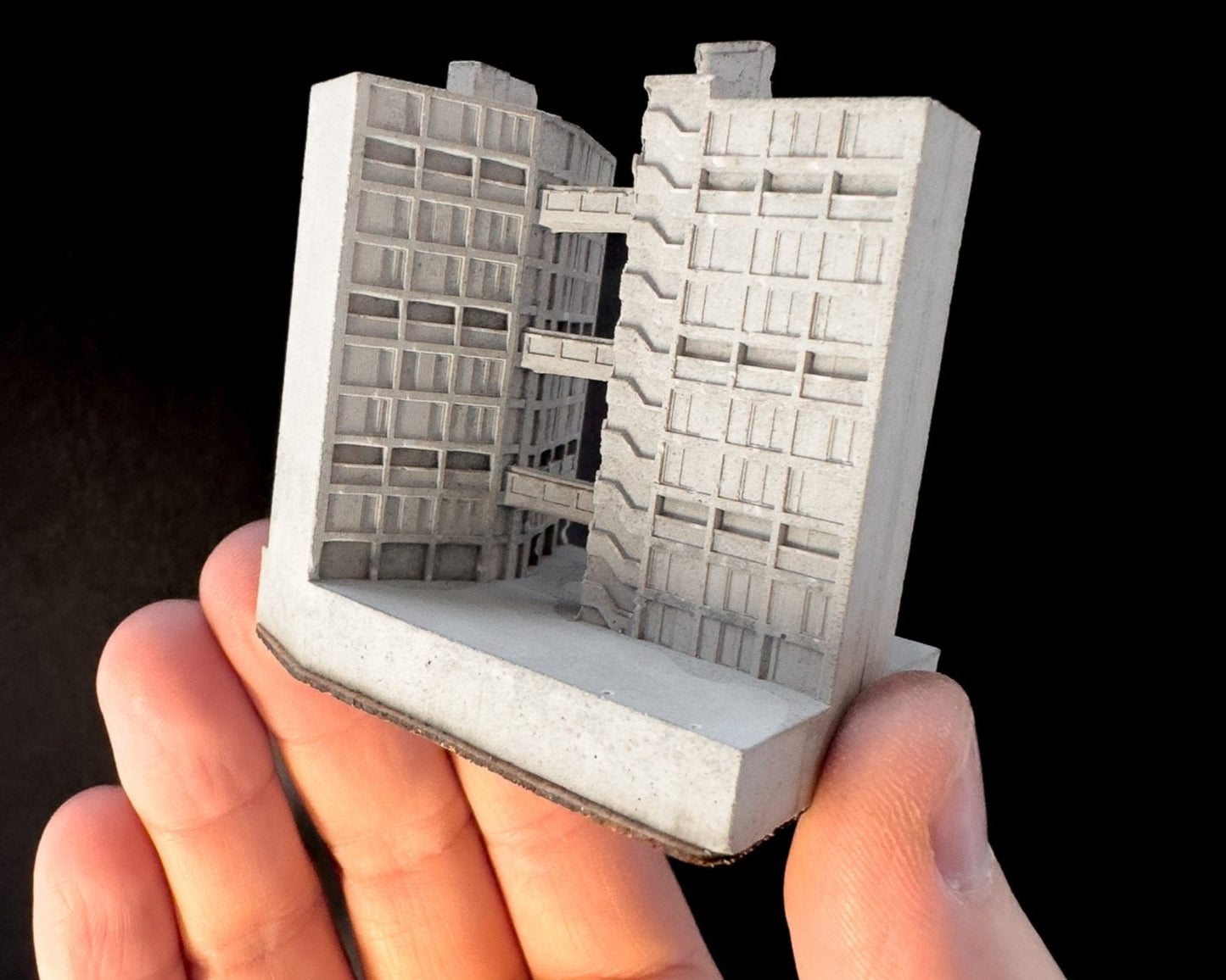 Park Hill Flats – Miniature Concrete Model
