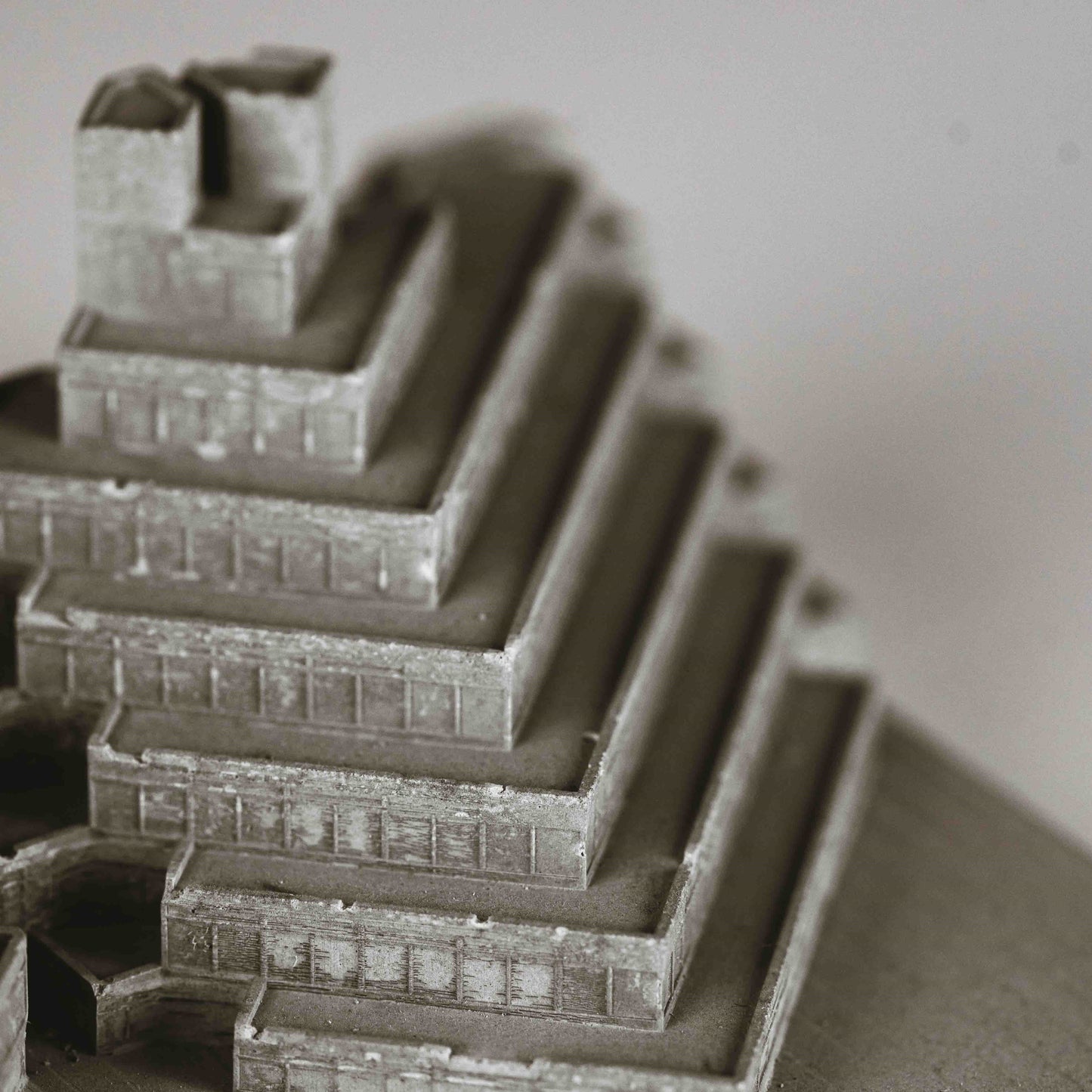 UEA Ziggurats – Miniature Concrete Model