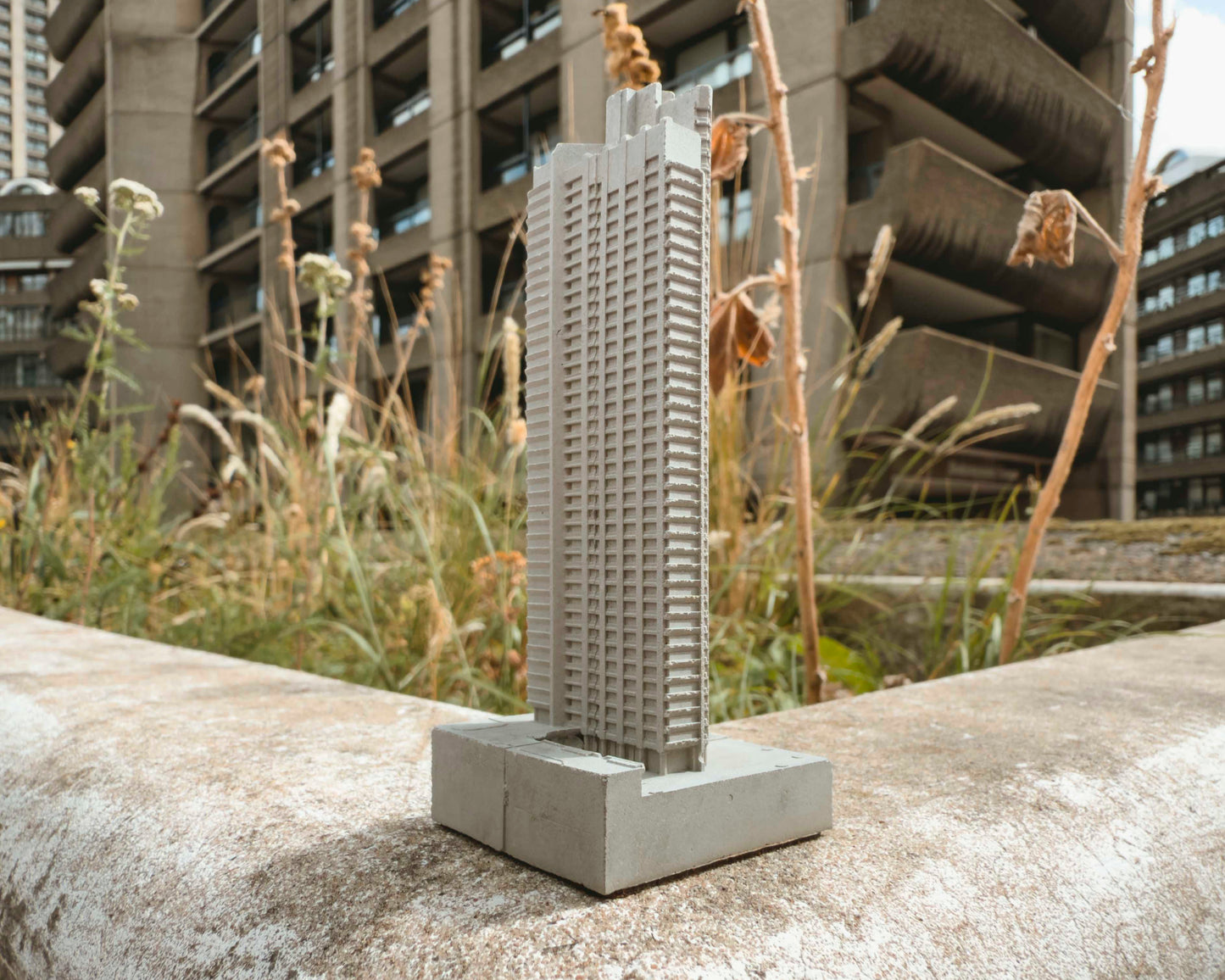 Cromwell Tower, Barbican Estate – Miniature Concrete Model