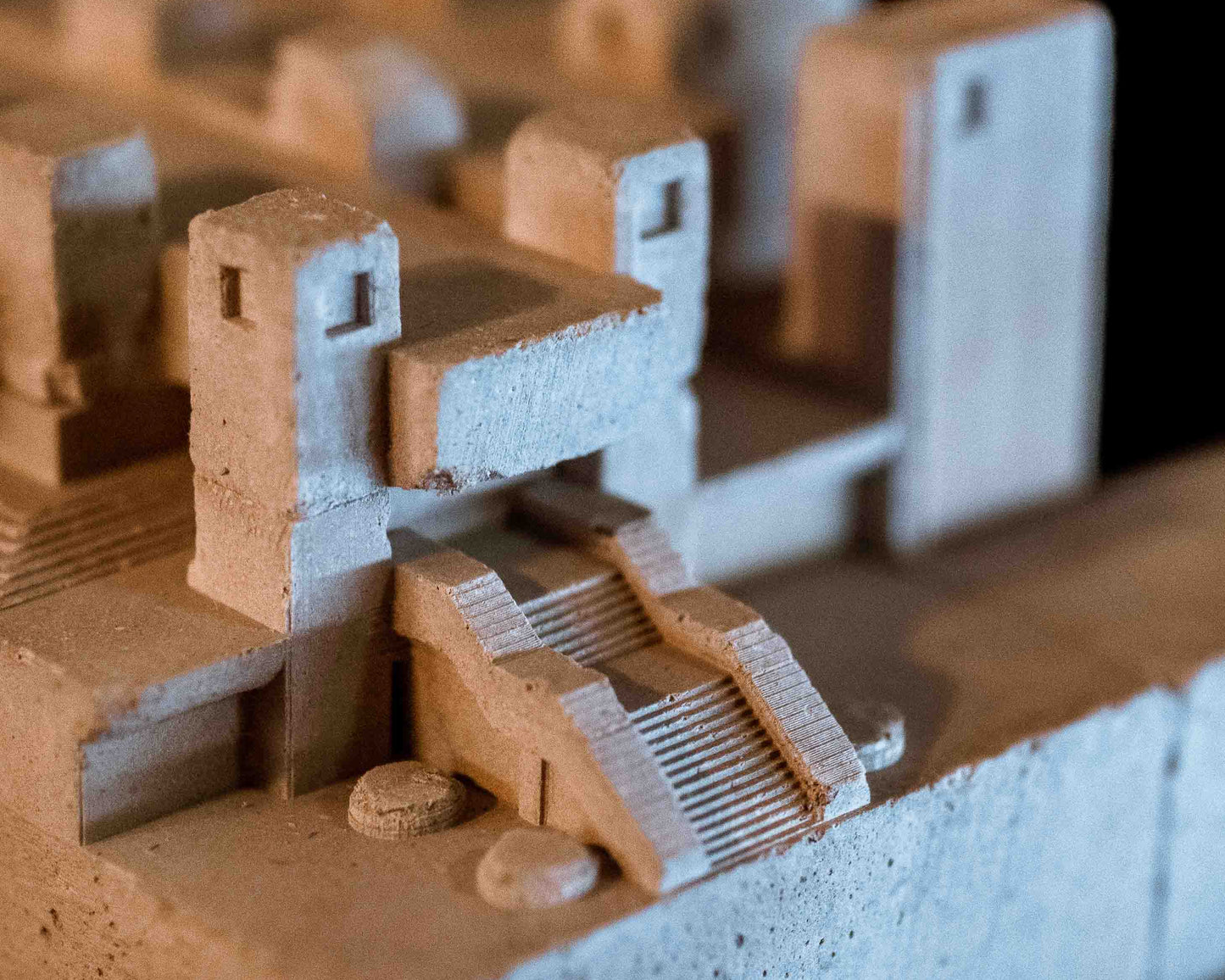 The Barbican Centre - miniature concrete model