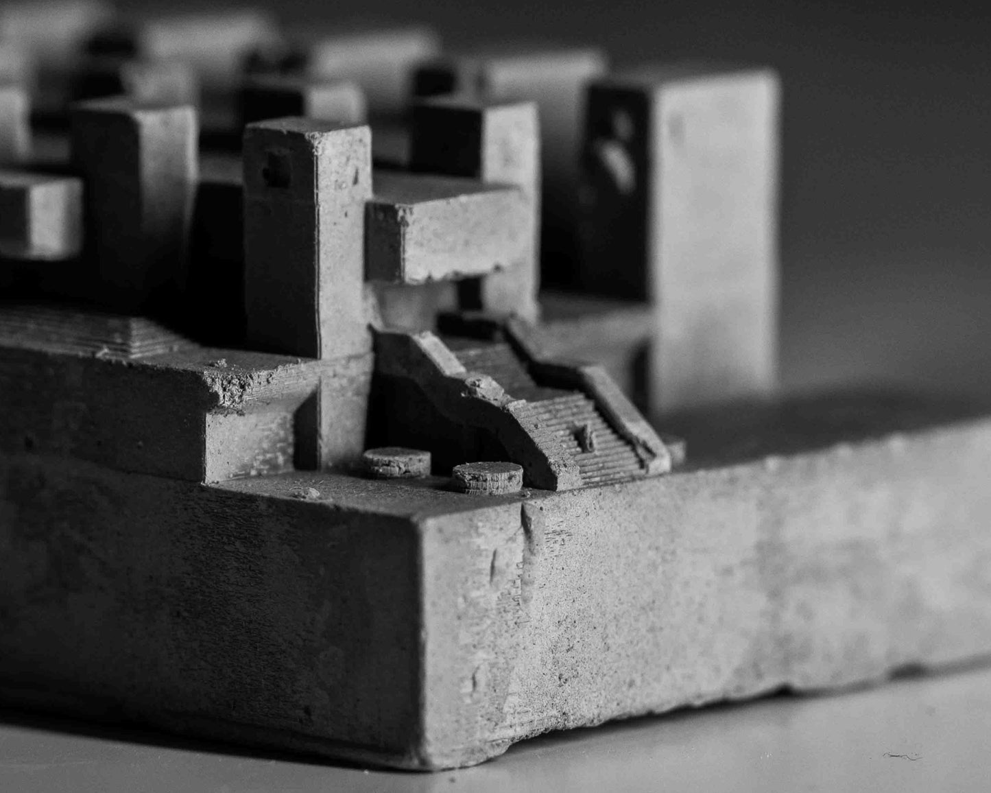 The Barbican Centre - miniature concrete model