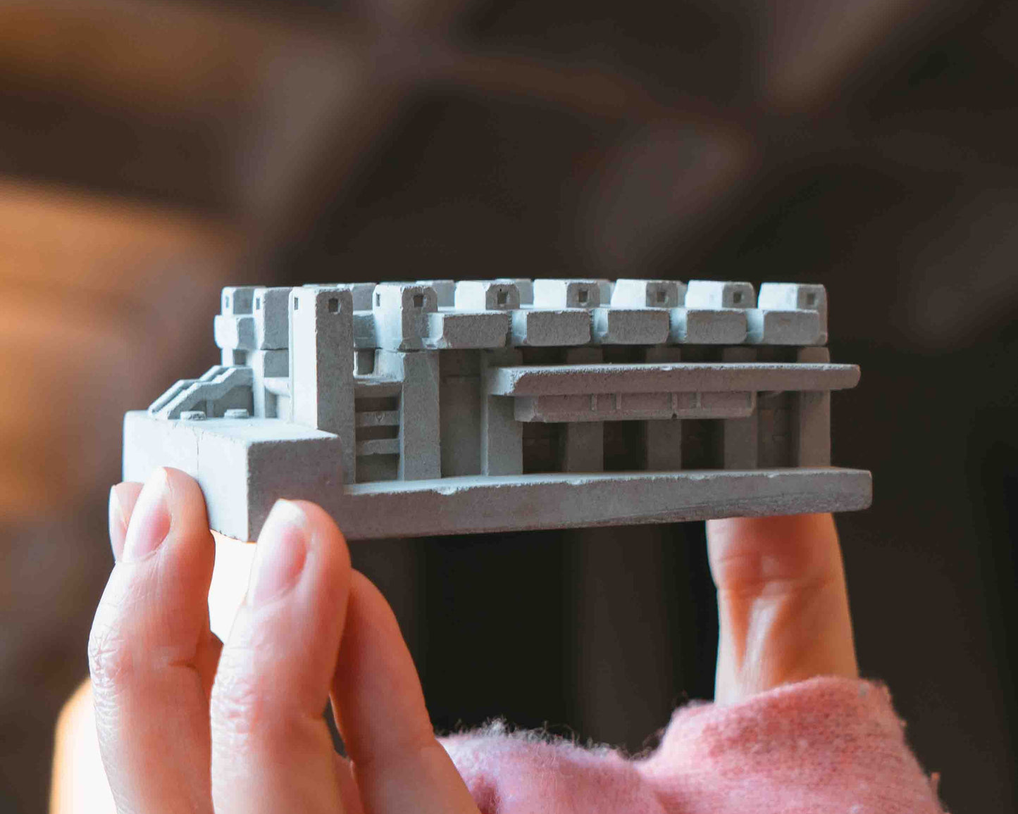 The Barbican Centre - miniature concrete model
