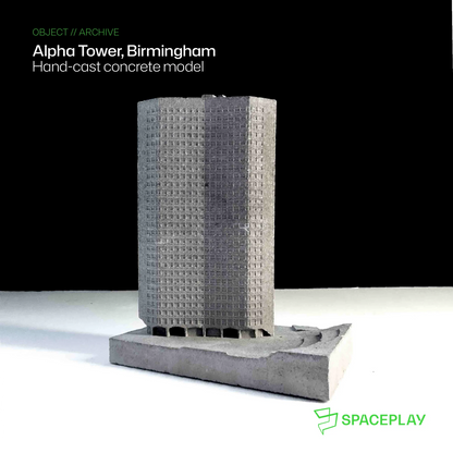 Alpha Tower - miniature concrete model