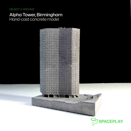 Alpha Tower - miniature concrete model