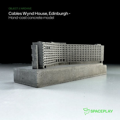 Cables Wynd House – Miniature Concrete Model