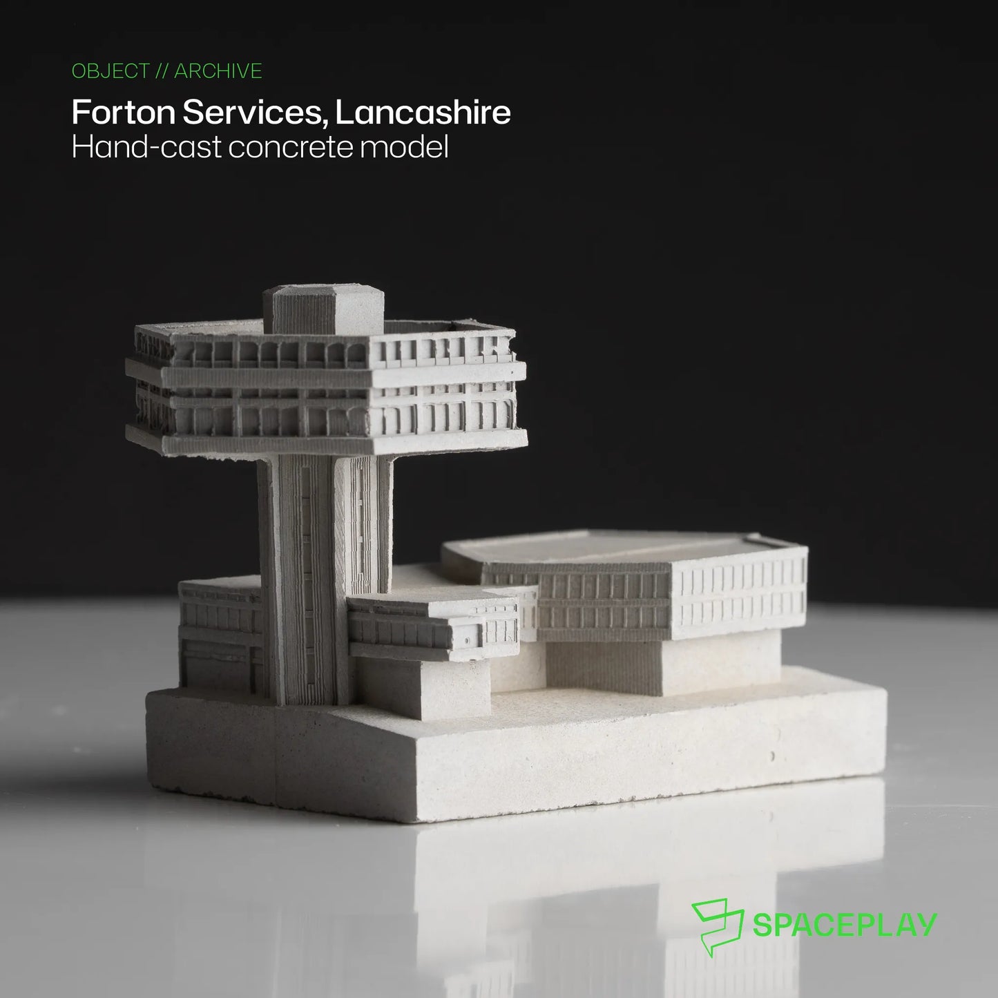Forton Services, Lancashire – Miniature Concrete Model