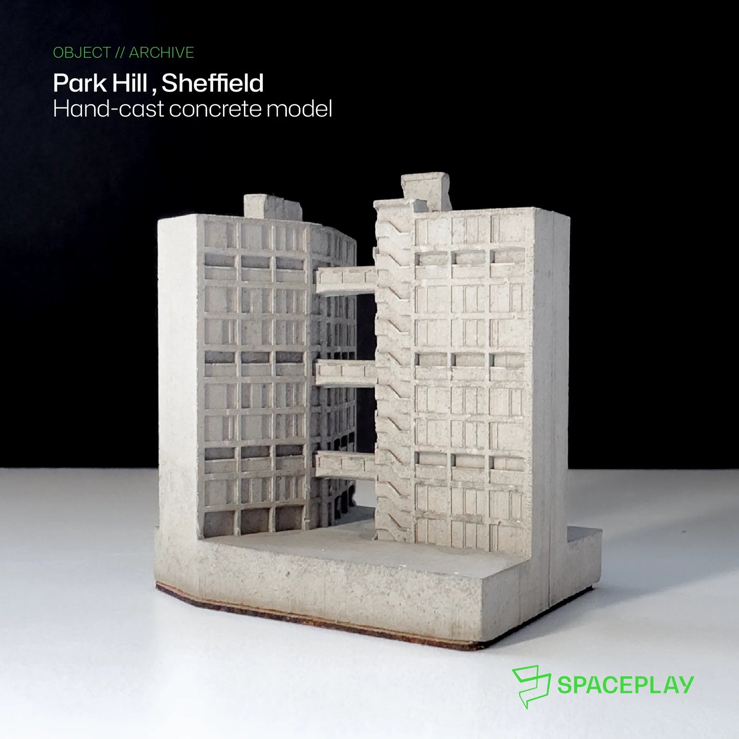 Park Hill Flats, Sheffield – Miniature Concrete Model