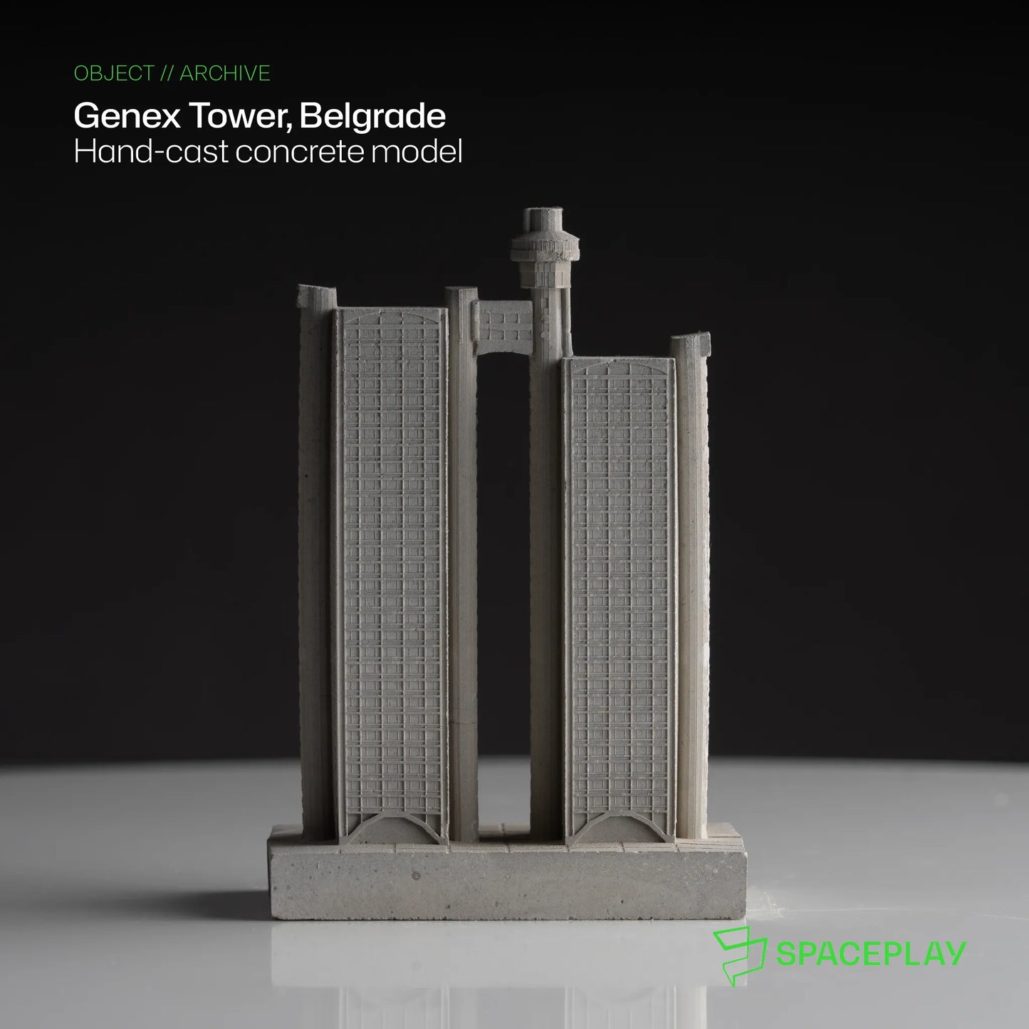 Genex Tower – Miniature Concrete Model