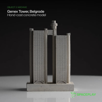 Genex Tower – Miniature Concrete Model
