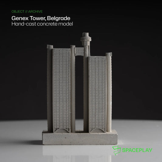 Genex Tower – Miniature Concrete Model
