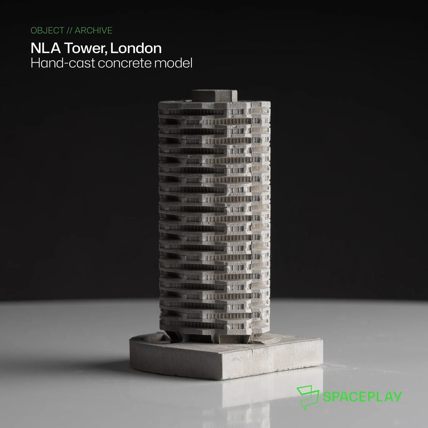 NLA Tower, Croydon – Miniature Concrete Model