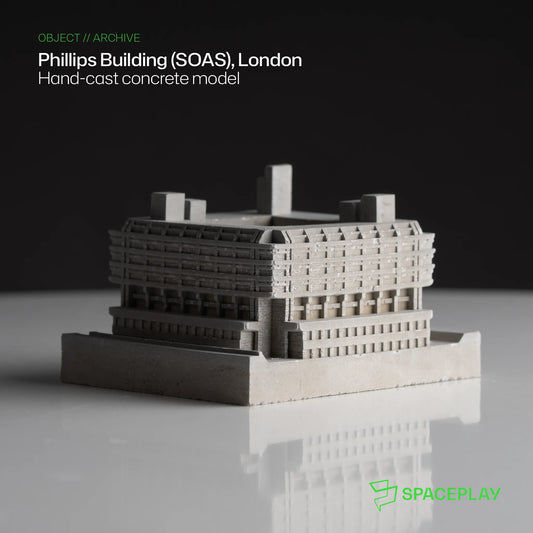 The Phillips Building (SOAS) - Miniature Concrete Model