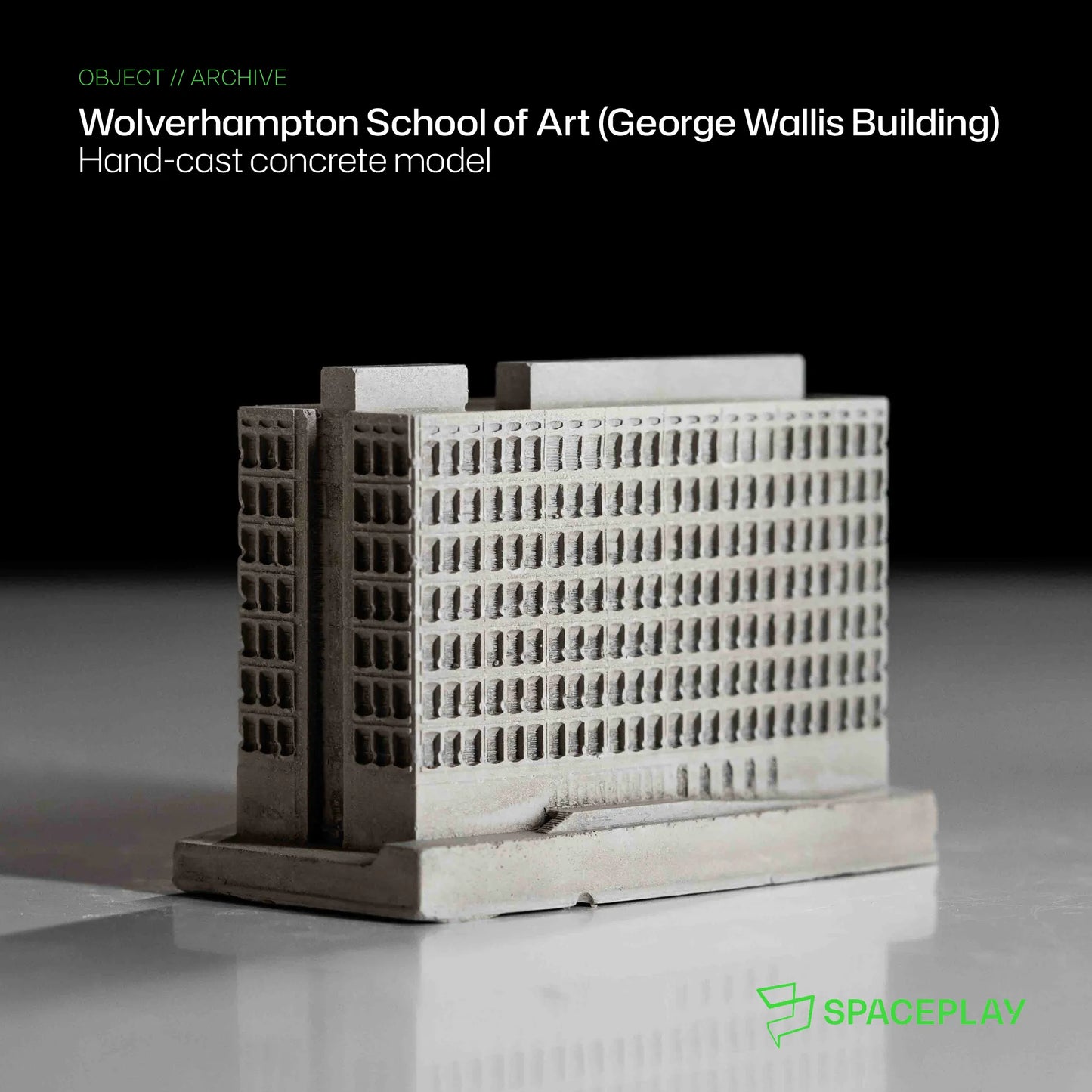 George Wallis Building, Wolverhampton – Miniature Concrete Model
