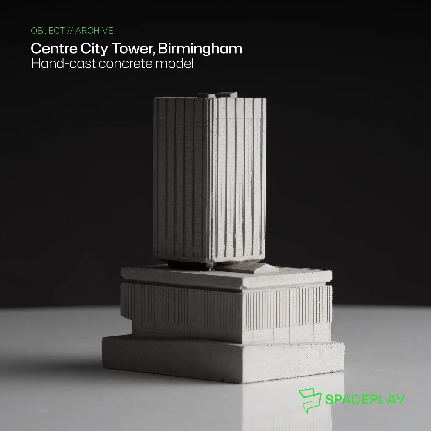 Centre City Tower – Miniature Concrete Model