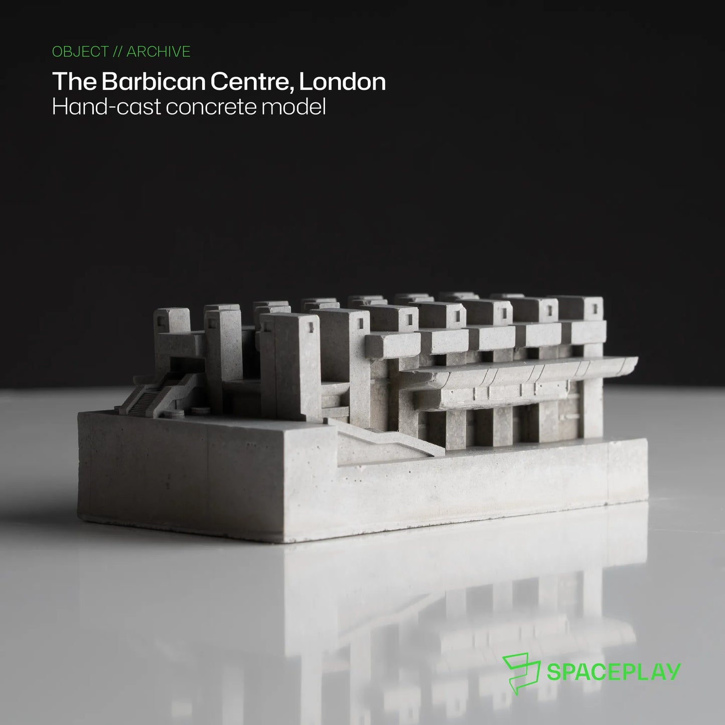 The Barbican Centre - miniature concrete model