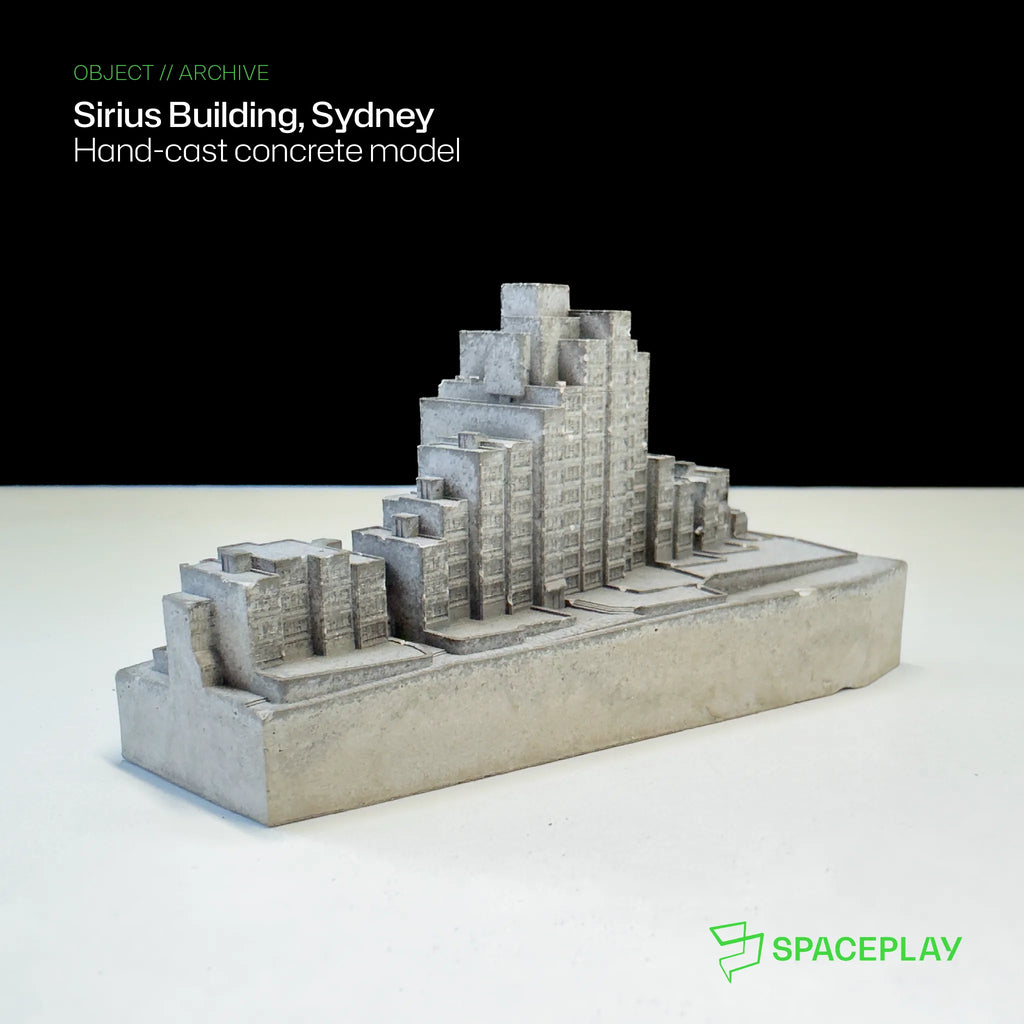 Sirius Building – Miniature Concrete Model