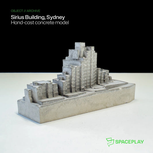 Sirius Building – Miniature Concrete Model