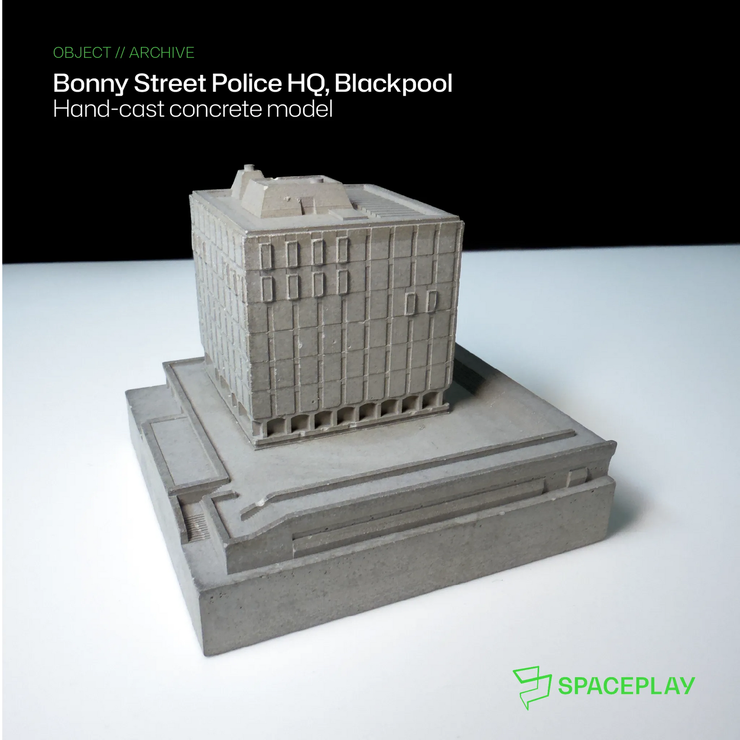 Bonny Street Police HQ – Miniature Concrete Model