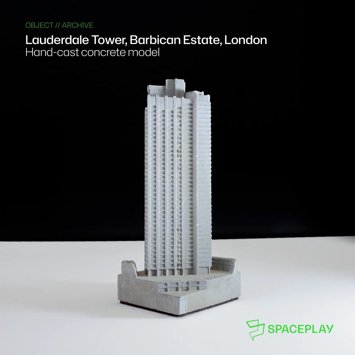 Lauderdale Tower, Barbican Estate - Miniature Concrete Model