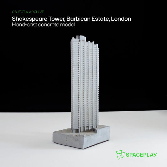 Shakespeare Tower, Barbican Estate - Miniature Concrete Model