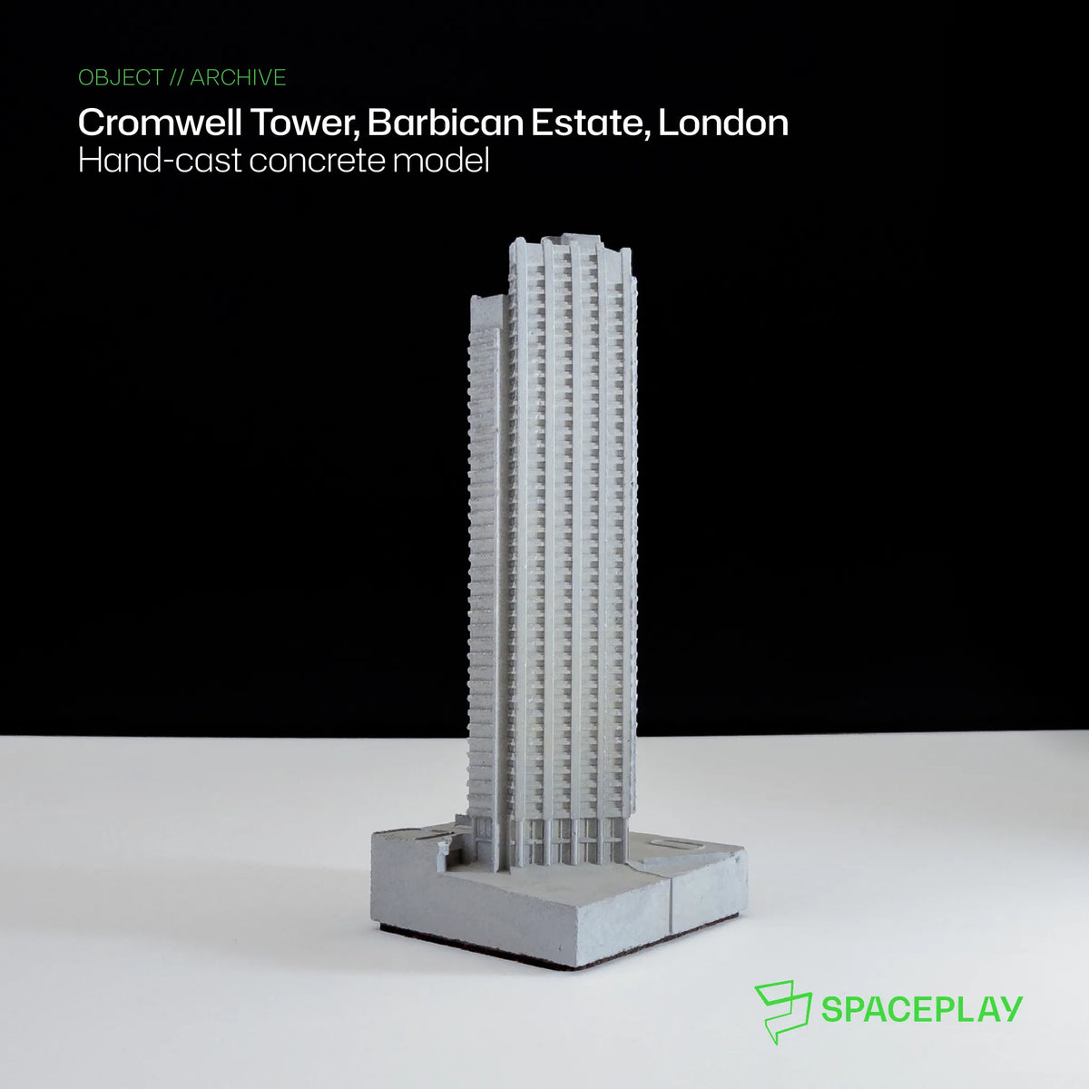 Cromwell Tower, Barbican Estate – Miniature Concrete Model