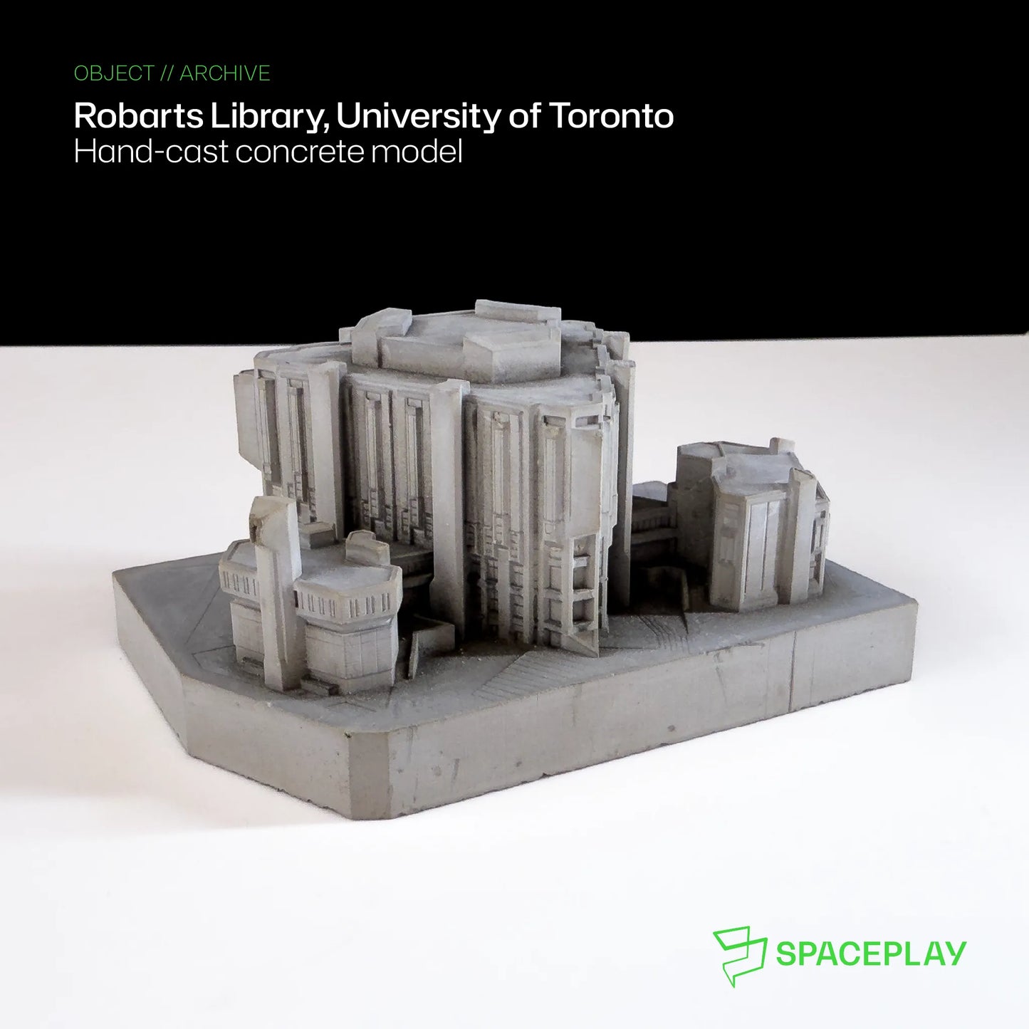 Robarts Library, University of Toronto – Miniature Concrete Model