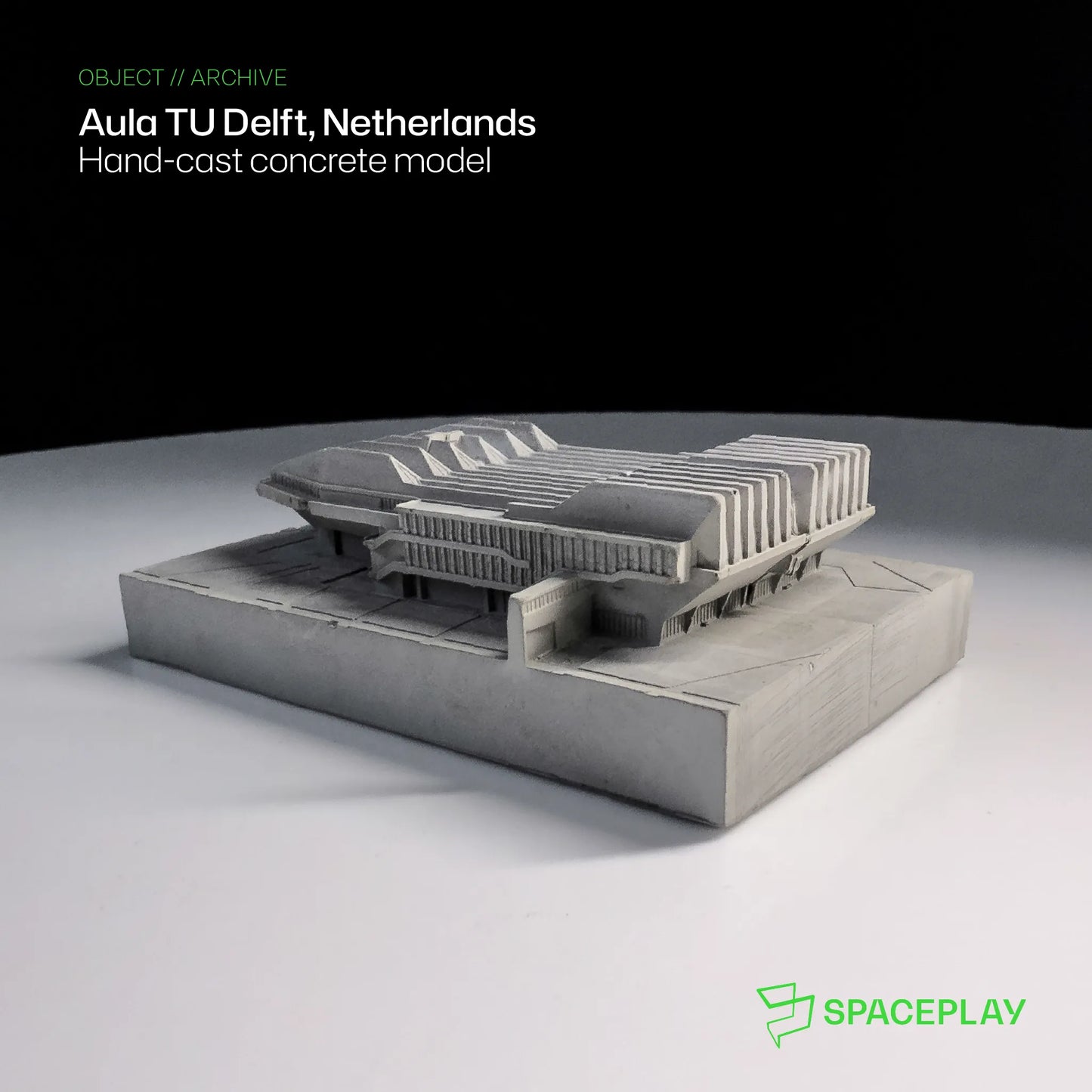 Aula TU Delft, Netherlands – Miniature Concrete Model