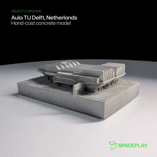 Aula TU Delft, Netherlands – Miniature Concrete Model