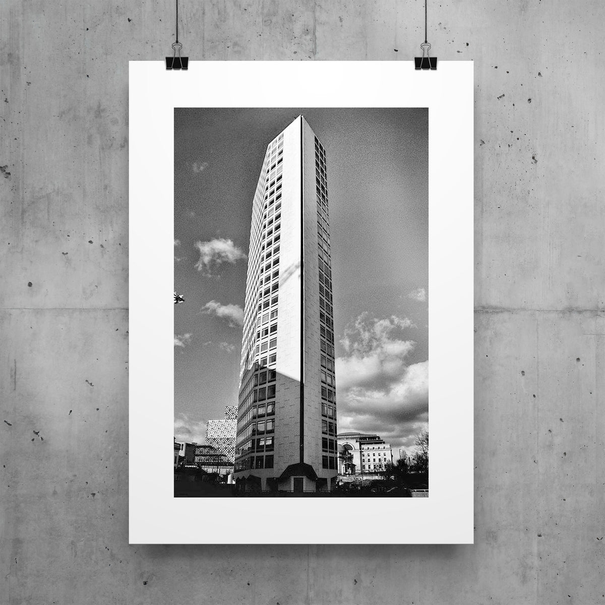 PRINT: Alpha Tower - Side View