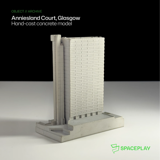 Anniesland Court, Glasgow – Miniature Concrete Model
