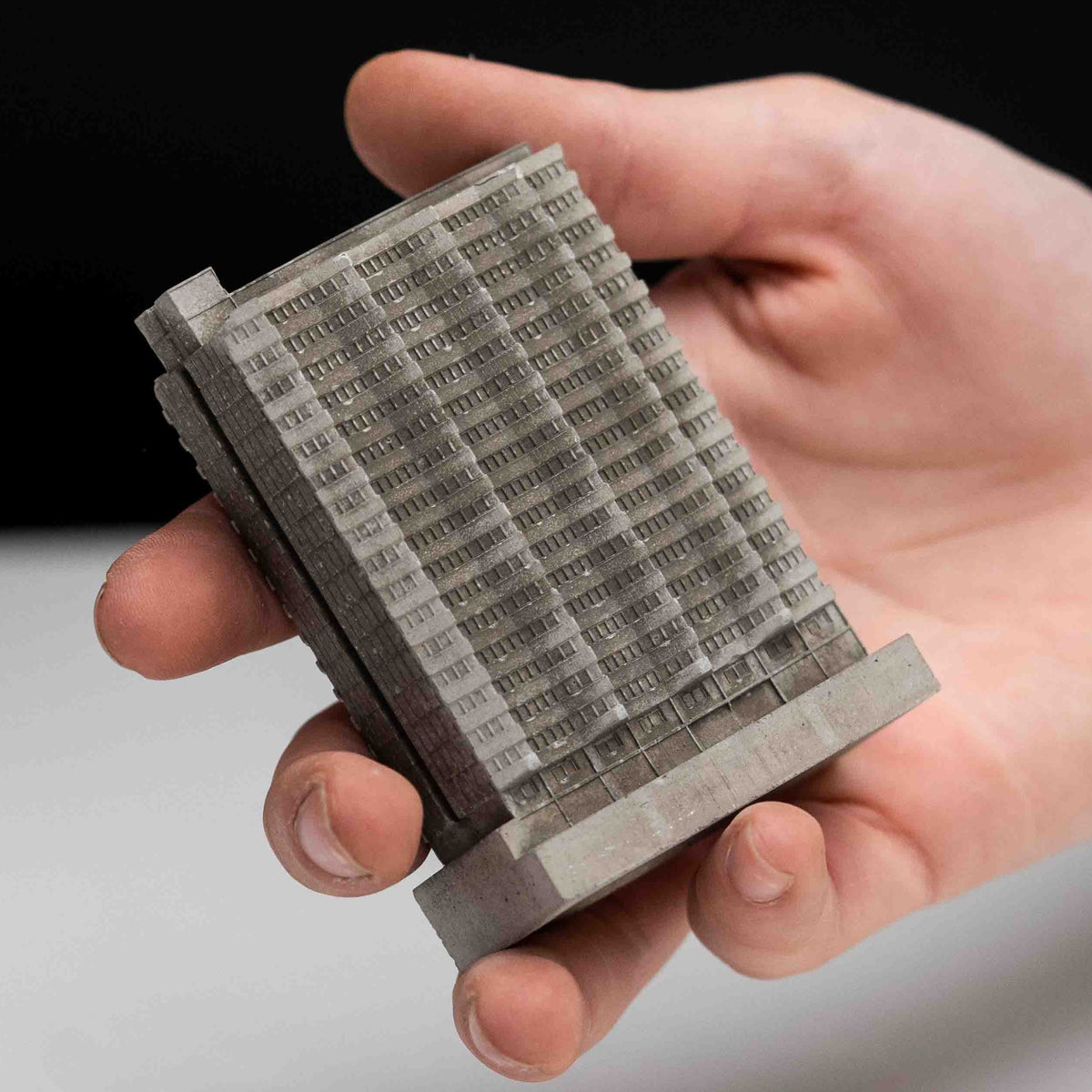 Arlington House Miniature Model – Brutalist Concrete Tower – Spaceplay
