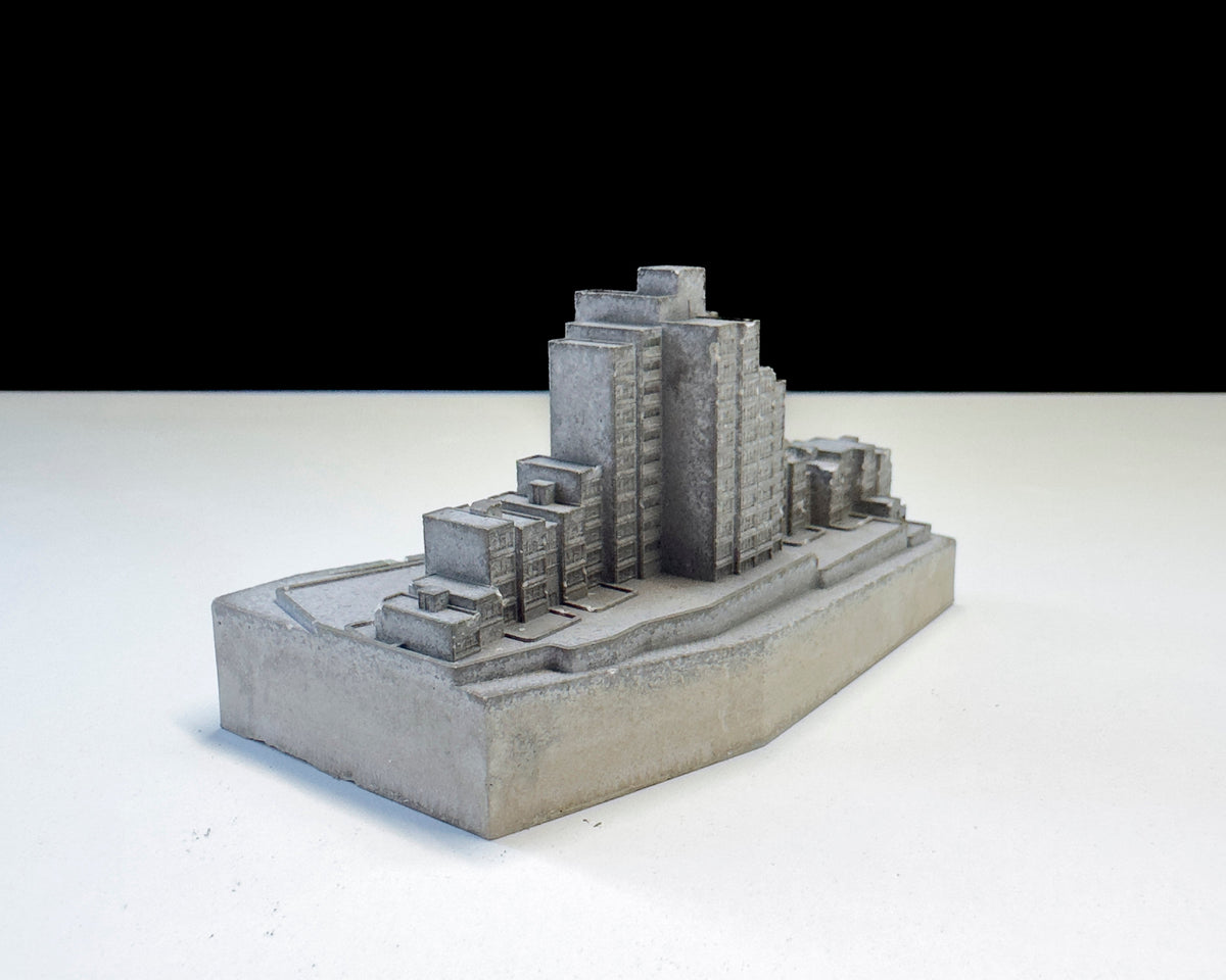 Sirius Building – Miniature Concrete Model