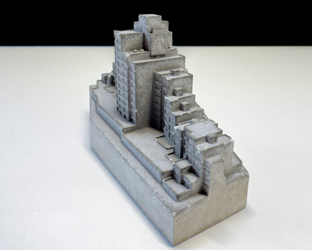 Sirius Building – Miniature Concrete Model