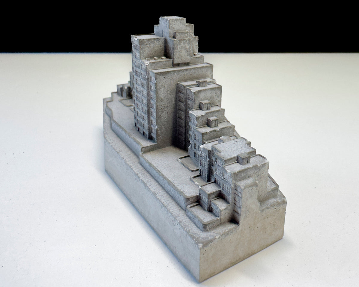 Sirius Building – Miniature Concrete Model