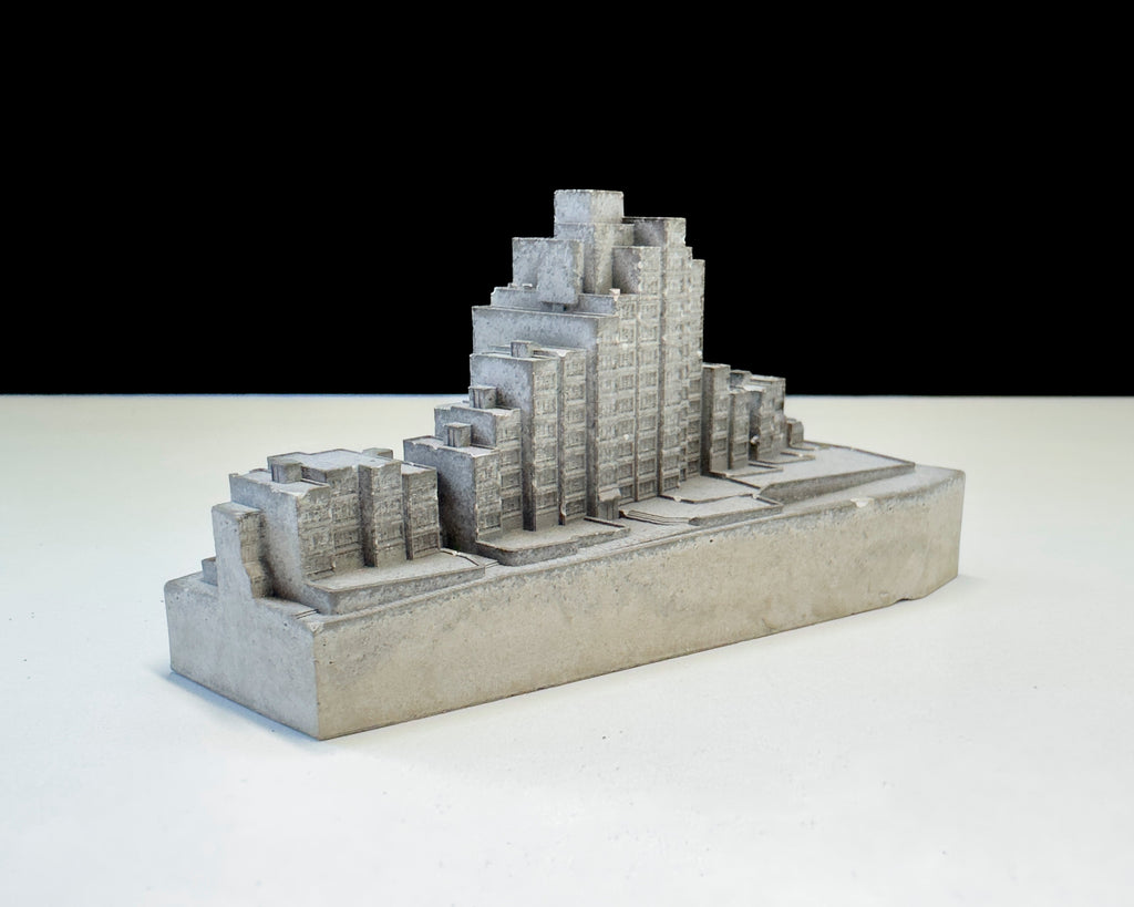 Sirius Building – Miniature Concrete Model