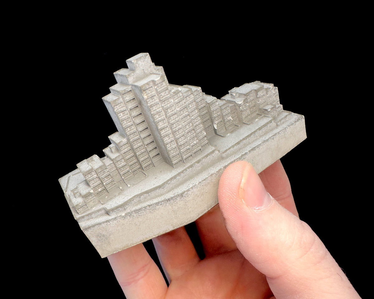 Sirius Building – Miniature Concrete Model