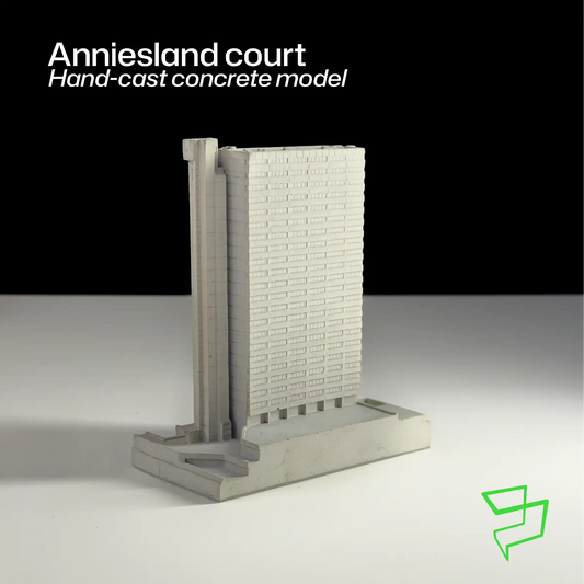 Anniesland Court, Glasgow – Miniature Concrete Model