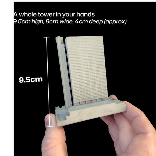Anniesland Court, Glasgow – Miniature Concrete Model